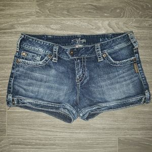 Silver "Marti" Shorts